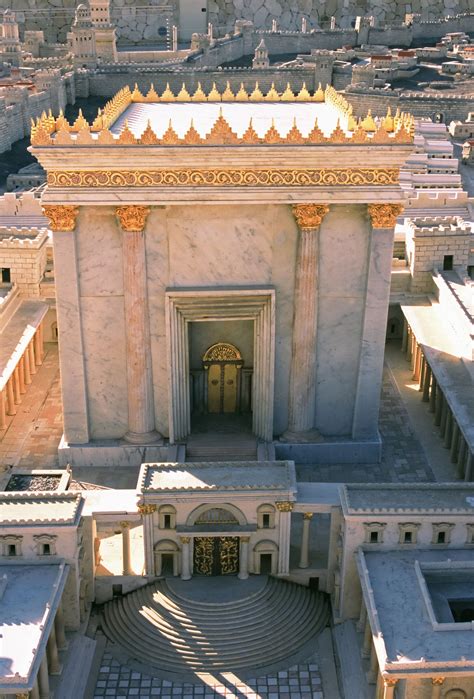 A Model Of The Second Temple Third Temple Solomons Temple Temple In