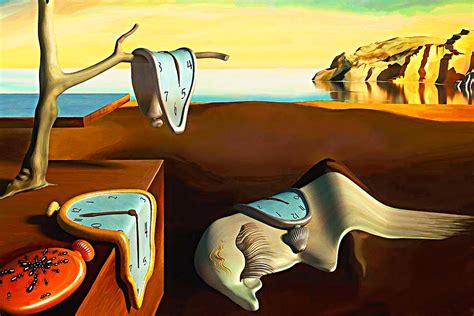 Salvador Dali The Persistence Of Memory Print Surrealism Digital Art By