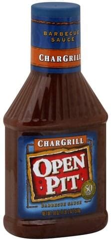 Many cooks either add the barbecue sauce too early or too late in the cooking process. Open Pit CharGrill Barbecue Sauce - 18 oz, Nutrition ...