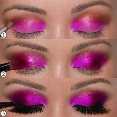 Diy Hot Pink Makeup Pink Eye Makeup Eye Makeup Makeup