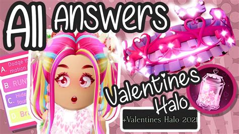 All 9 Halo Answers To Win The Valentines Halo 2021 💘 Royale High All