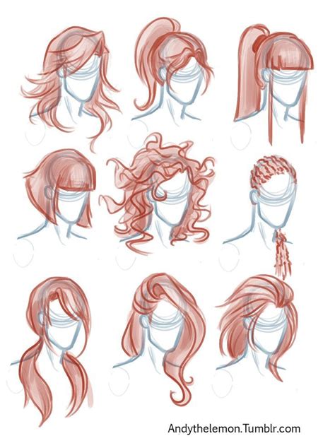 Aprenda A Desenhar 1 Desenhos De Penteados Esboço De Cabelo E