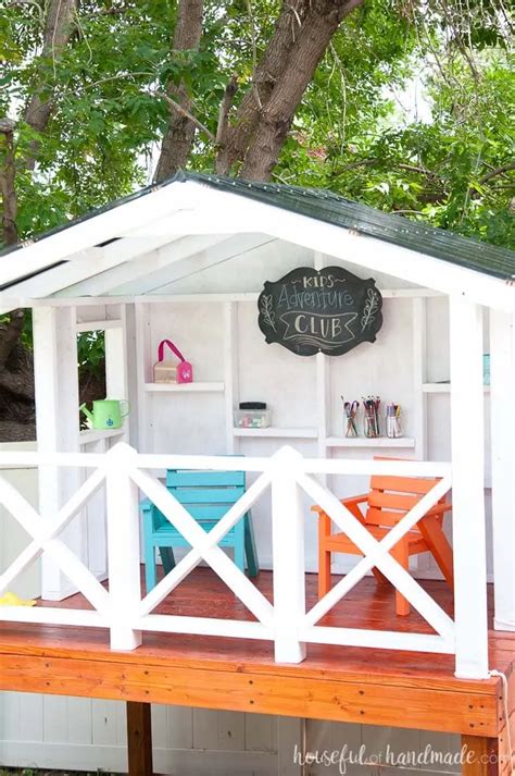 How To Build An Outdoor Playhouse For Kids Houseful Of Handmade