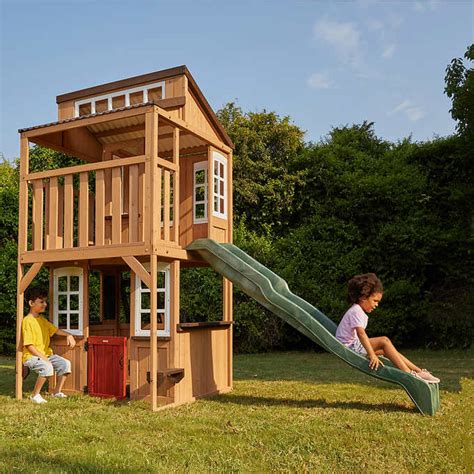 Cedar Summit By Kidkraft Lofty Heights Playhouse Backyard Swing Sets