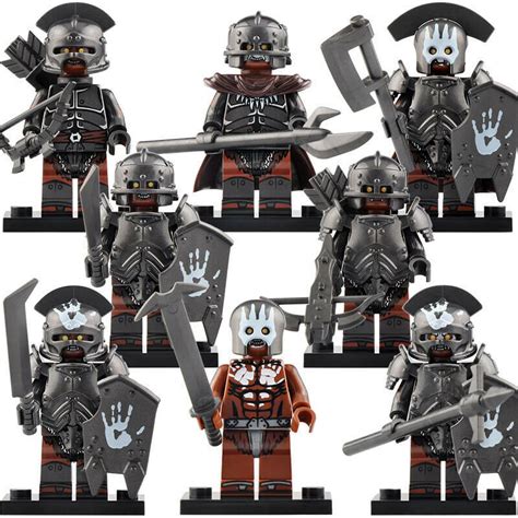 8pcsset Uruk Hai Army Archer Assault The Lord Of The Rings Minifigures