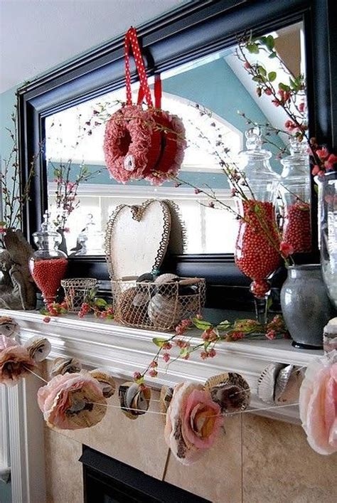 30 Elegant Valentines Day Mantel Inspiration Ideas Trenduhome