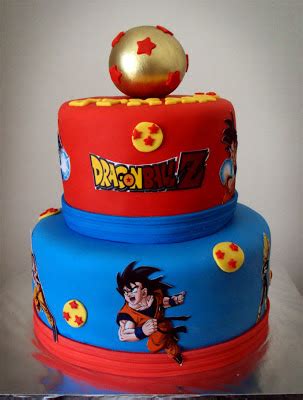 Customised dbz theme birthday banners are available for you to buy on aliexpress. Delana's Cakes: Dragon Ball Z Cake