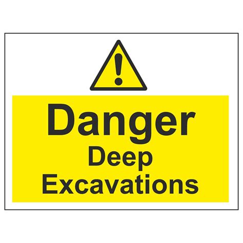 Danger Deep Excavations Linden Signs And Print