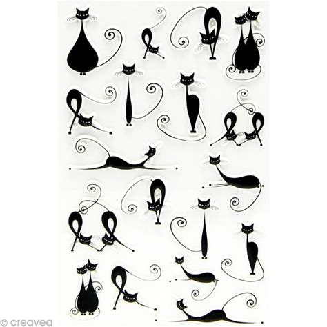 Petit quizz sur le sujet: Sticker fantaisie Chat noir x 18 - 1 planche 7,5 x 12 cm - Gommette animaux - Creavea