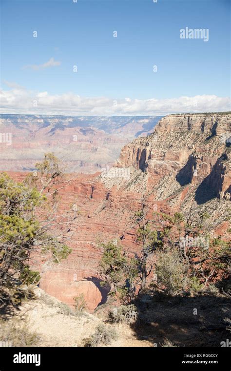 View Of The Grand Canyon From The Abyss Lookout Stock Photo Alamy