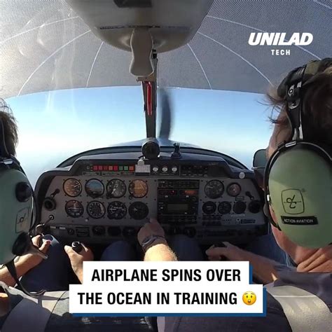 Ladbible Video Hub Airplane Spins Over The Ocean In Training