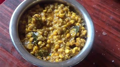 How To Make Senagapappu Chana Dal Coconut Curry Telugu Recipe Maa