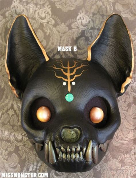 Finished Masks In The Shop Missmonstermel Cat Skull Cat Skull Mask