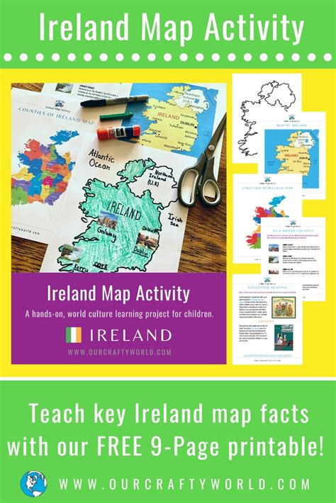 Ireland Map Activity Our Crafty World