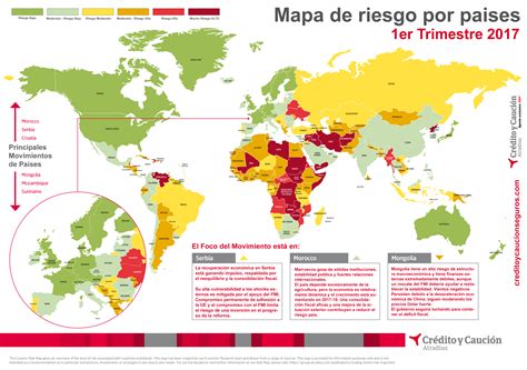 Mapa De Riesgo Por Países Primavera 2017 Crédito Y Caución Líder