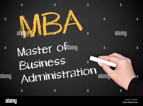Mba Master Of Business Administration Stock Photo Alamy