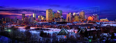 Edmonton Winter Skyline Stock Photo Dissolve