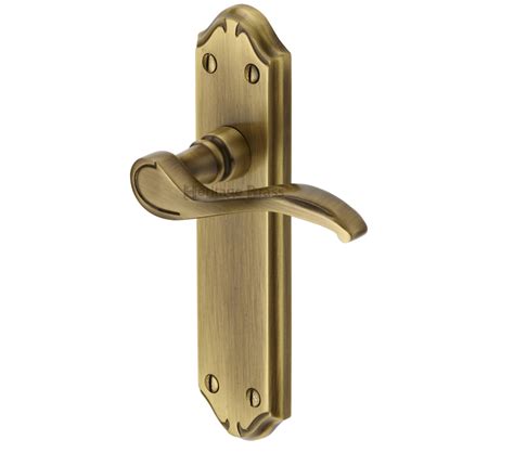 Heritage Brass Verona Antique Brass Door Handles Mm624 At Sold In