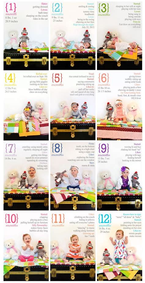 Baby Monthly Milestone Picture Ideas To Inspire You Monthly Baby