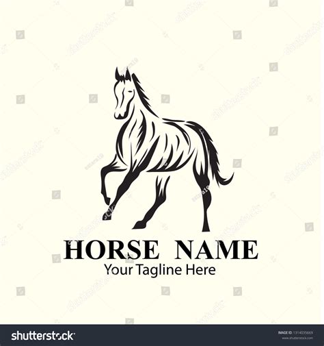 Horse Logo Designs Concept Stock Vector Royalty Free 1314035669