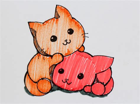 How To Draw Two Cute Anime Cats With Pictures Wikihow