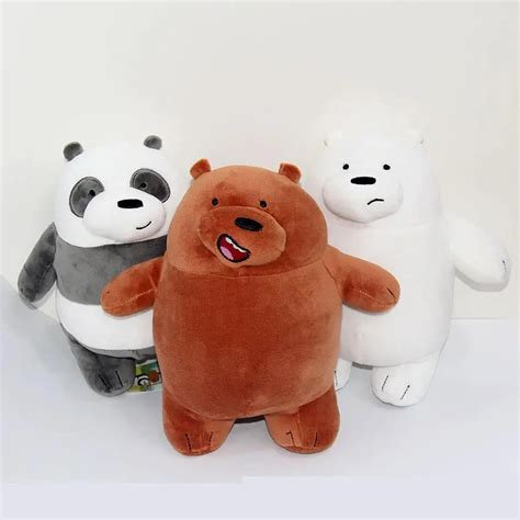 1pc 30cm We Bare Bears Cartoon Bear Stuffed Plush Toy Soft Doll