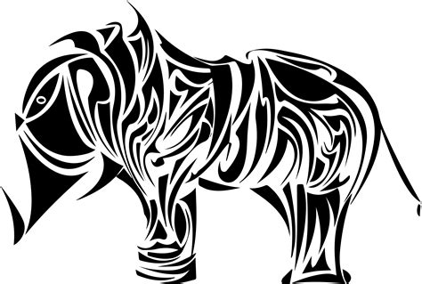 Elephant Clipart Tribal Elephant Tribal Transparent Free For Download