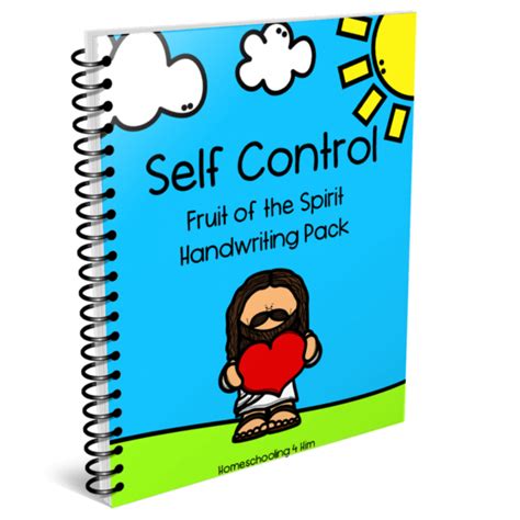 Self Control Bible Verse Handwriting Pack Homeschooling 4 Him