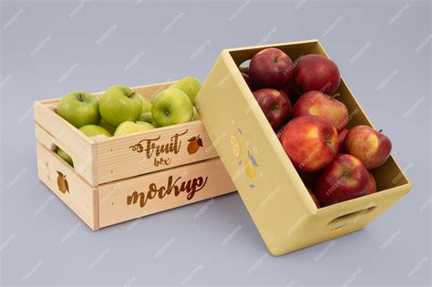 Apple Fruit Box Design Ar