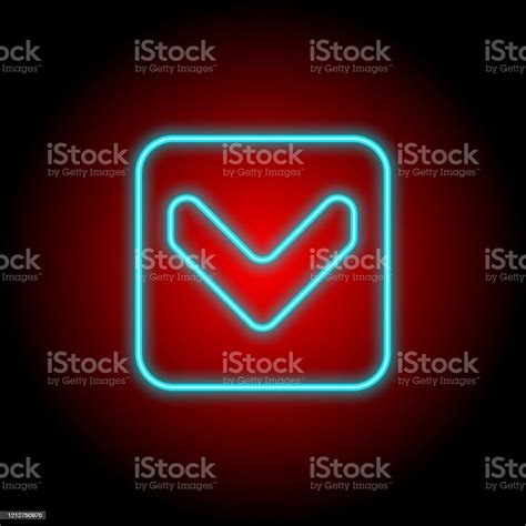 Neon Vector Flat Set Icon Of Colorful Different Arrows Isolated Stock