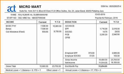 Free sample malaysia since 2018. 11+ payslip template malaysia | Simple Salary Slip