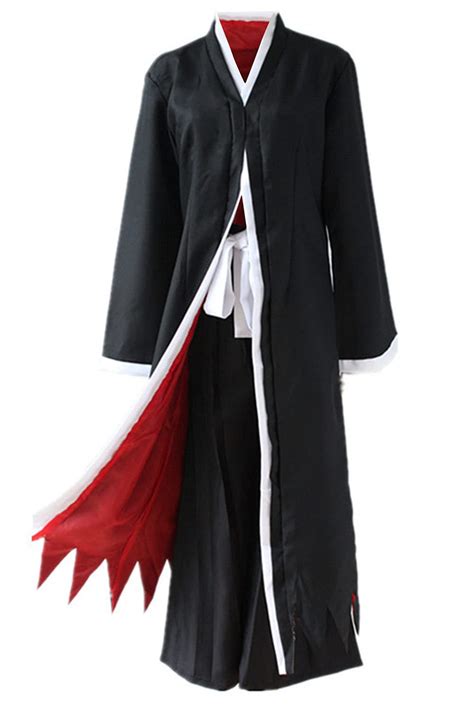 Buy Lofeery Anime Bleach Cosplay Ichigo Kurosaki Costume Kimono Coat