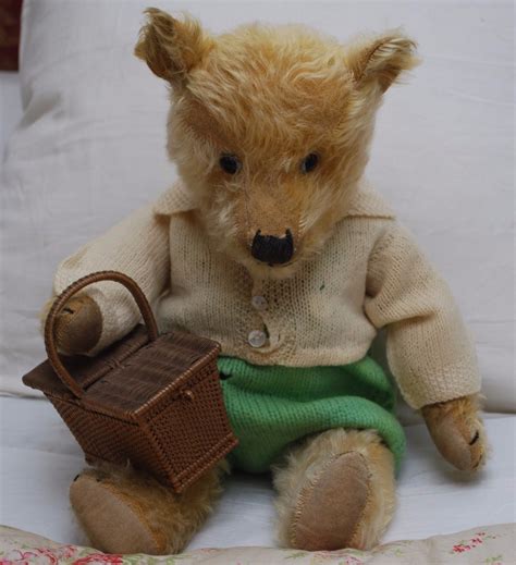 Antique 1930s 20 Played With Golden Mohair Chiltern Teddy Bear