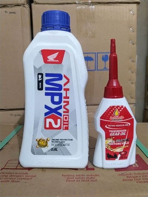 OLI MPX2 + OLI GARDAN MATIC ORIGINAL MPX2 NEW SESUAI UNTUK MOTOR HONDA