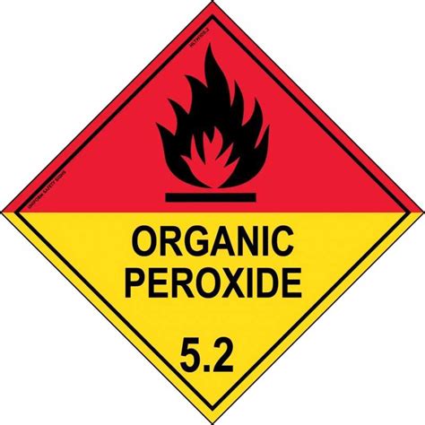 Hazchem Sign Organic Peroxide 5 2 Metal