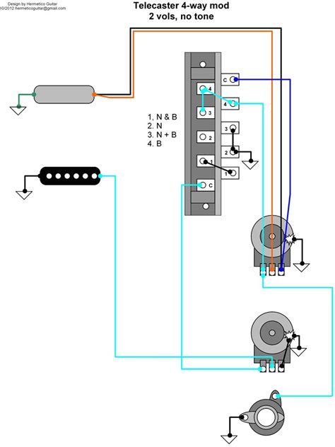 Fender Standard Telecaster Wiring Diagram