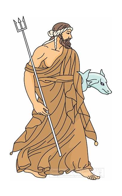 Neptune Clipart Mythology God Apollo Graphics Clip