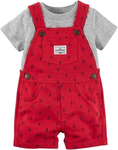 Baby Boy Carters Tee And Shortalls Set Summer Baby Clothes Baby Boy