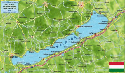 Local people call lake balaton, central europe's largest fresh water lake, the hungarian sea. Karte von Balaton (Ungarn) - Karte auf Welt-Atlas.de ...