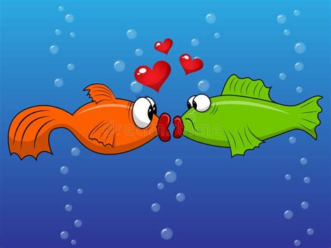 Cartoon Kissing Fish Stock Illustrations 145 Cartoon Kissing Fish