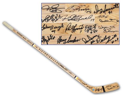 1970 Boston Bruins Team Signed Bobby Orr Hockey Stick 16 Autographs