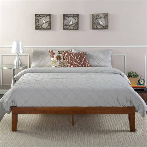 Zinus Wen 12 Wood Platform Bed Frame Cherry Queen