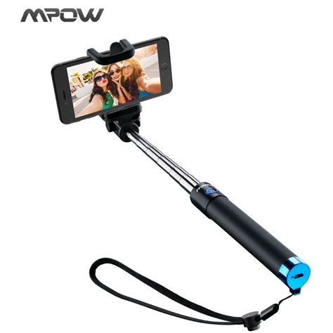 Mpow Mbt Wireless Bluetooth Extendable Handheld Self Portrait Tripod Monopod Selfie Stick For