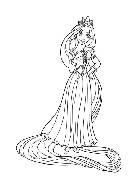 Walt Disney Coloring Pages Princess Rapunzel Walt Disney Characters