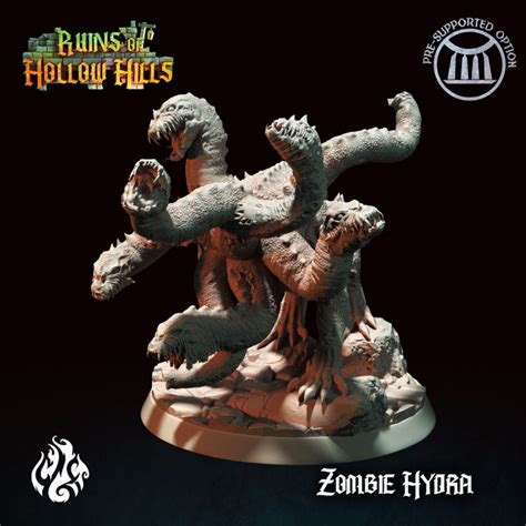 D Printable Zombie Hydra By Crippled God Foundry