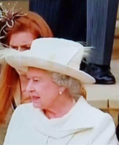 Queen Elizabeth Wearing White Hat Screenshot By Annothuploaded By