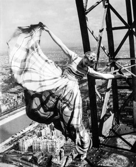 Lisa Fonssagrives On The Eiffel Tower Photographed By Erwin Blumenfeld