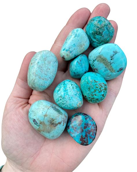 Turquoise Stone From Peru Tumbled Stone Natural Turquoise Etsy