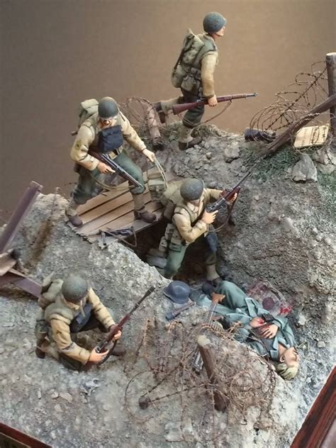 Us Rangers 135th Scale Diorama Using Figures From Dragon Military