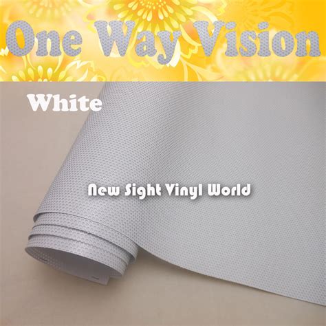Printable White One Way Vision Vinyl Film One Way Vision Window Film